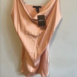 Forever 21 Blush Satin Mini Dress